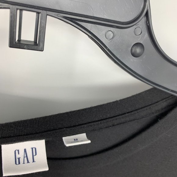 Gap Dress Black Twist Knotted Short Sleeve Lyocell - Picture 4 of 9